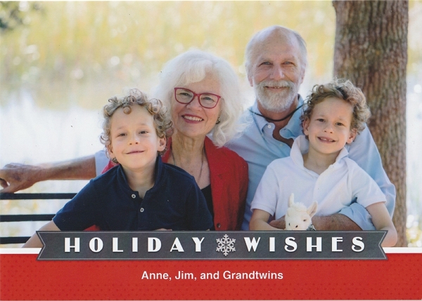 Anne’s and Jim’s 2021 Christmas Card