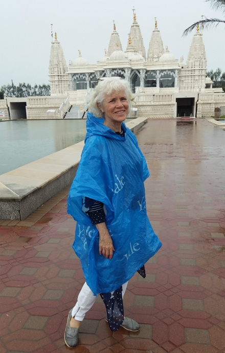 Anne at the BAPS Shri Swaminarayan Mandir Hindu Temple, Stafford, Texas