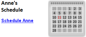 Click to schedule Anne for your meeting. Calendar image courtesy of http://openclipart.org.