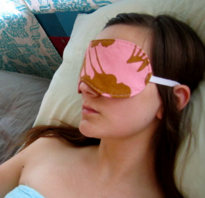 Click to learn how to make your own sleep mask.