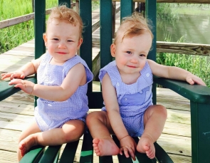 Anne's Grand Twins in blue